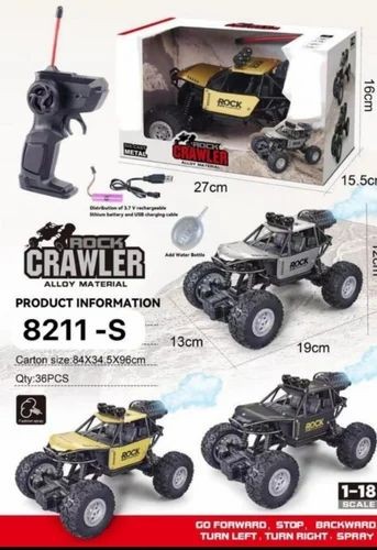 Rock Crawler Alloy Remote Control Car (SS00640RK) 1:18 Scale Off-Road RC Vehicle with Metal Chassis SMOKEY